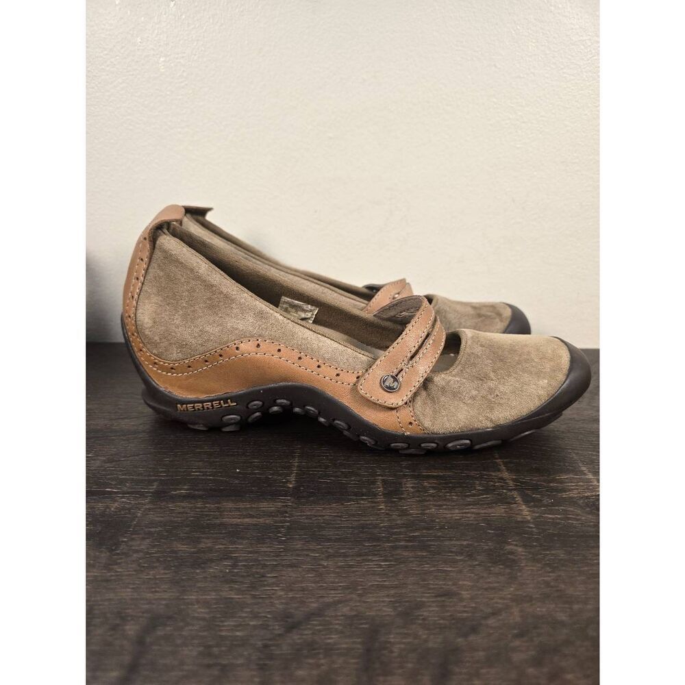 MERRELL Plaza Bandeau Mary Jane's Beige Hiking Casual Shoes Women's Size 10